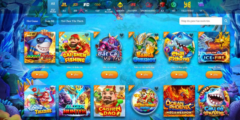Bắn cá online đổi thưởng sở hữu đồ họa đỉnh nóc kịch trần