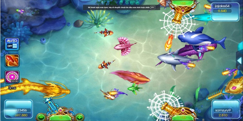 Game bắn cá đẹp mắt nhờ giao diện 3D ấn tượng