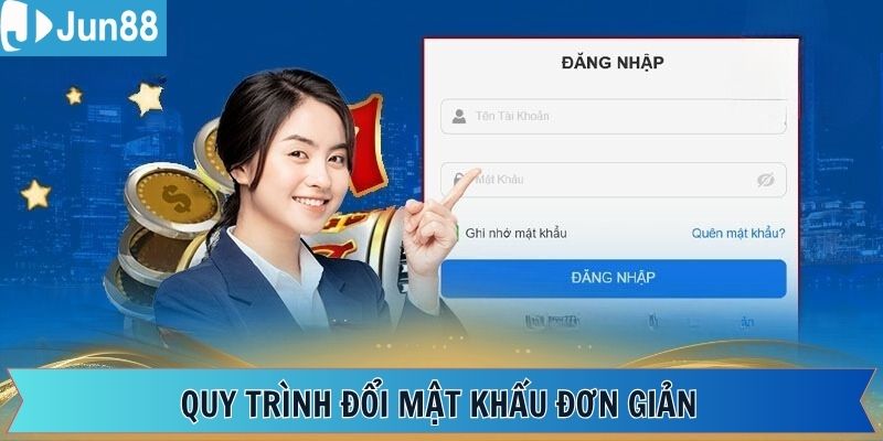 Quy trình thay đổi mật khẩu vô cùng đơn giản 